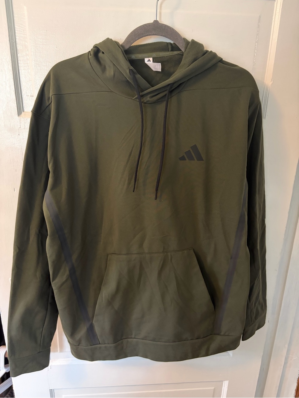 Adidas Men’s Olive Green Pullover Hoodie New with tags